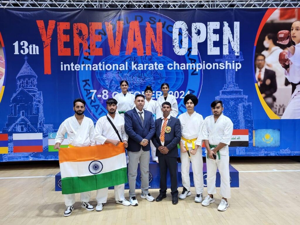 Budo Kai do Mixed Martial Arts federation of India players have won Medals ( Gold, Silver, Bronze ) in 13th Yerevan Open International Karate Championship & Traning Seminar